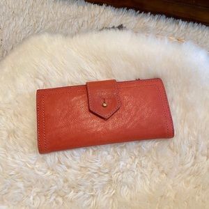 Madewell Post Wallet- Red